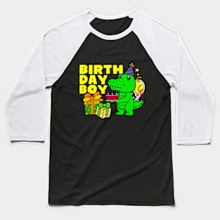 T-rex ballons and gifts kids Birthday Baseball T-Shirt